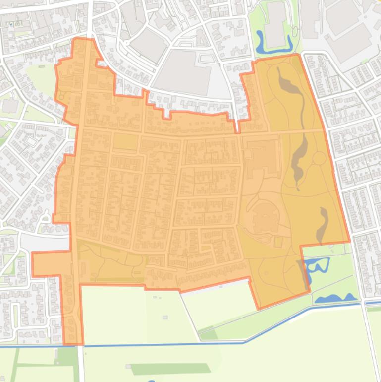 Kaart van de buurt Veld West.