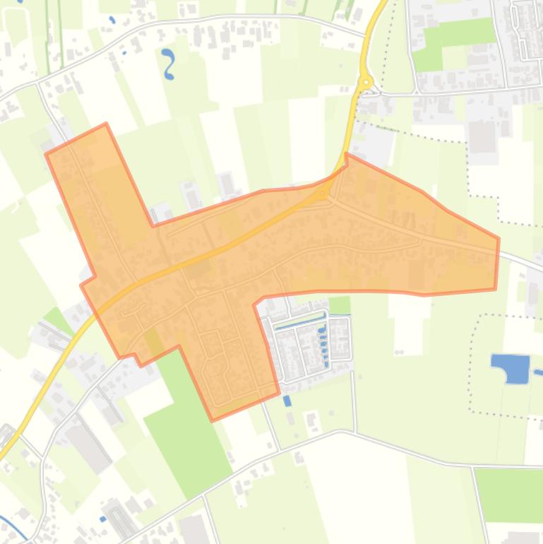 Kaart van de buurt Velddriel.