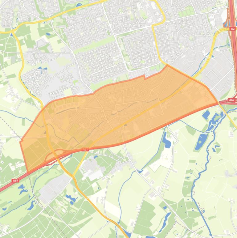 Kaart van de buurt Veldhoven.