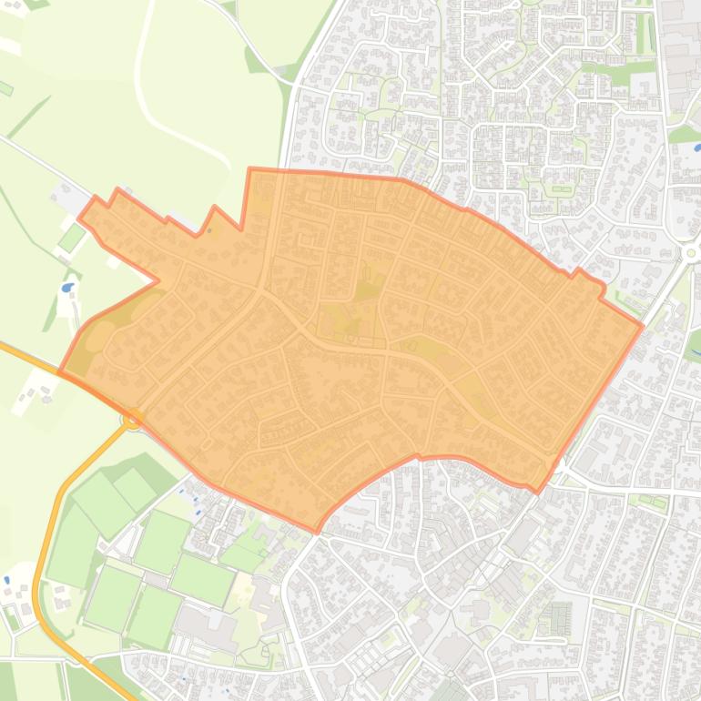 Kaart van de buurt Veldkamp en Borchert.