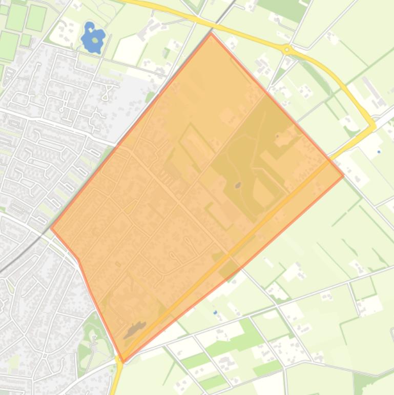 Kaart van de buurt Veldmaat 1.