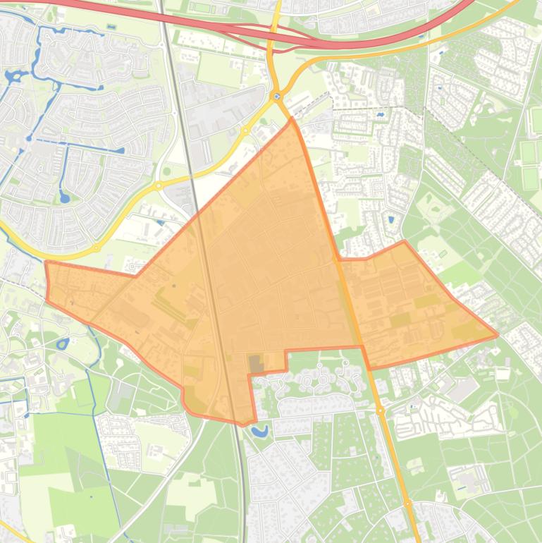 Kaart van de buurt Veldzicht.