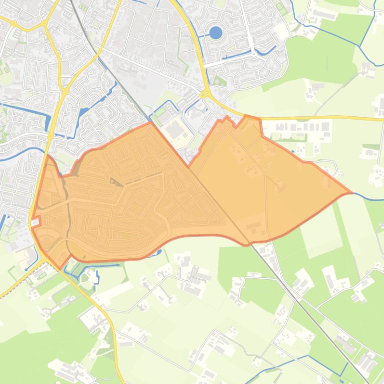 Kaart van de buurt Veller.