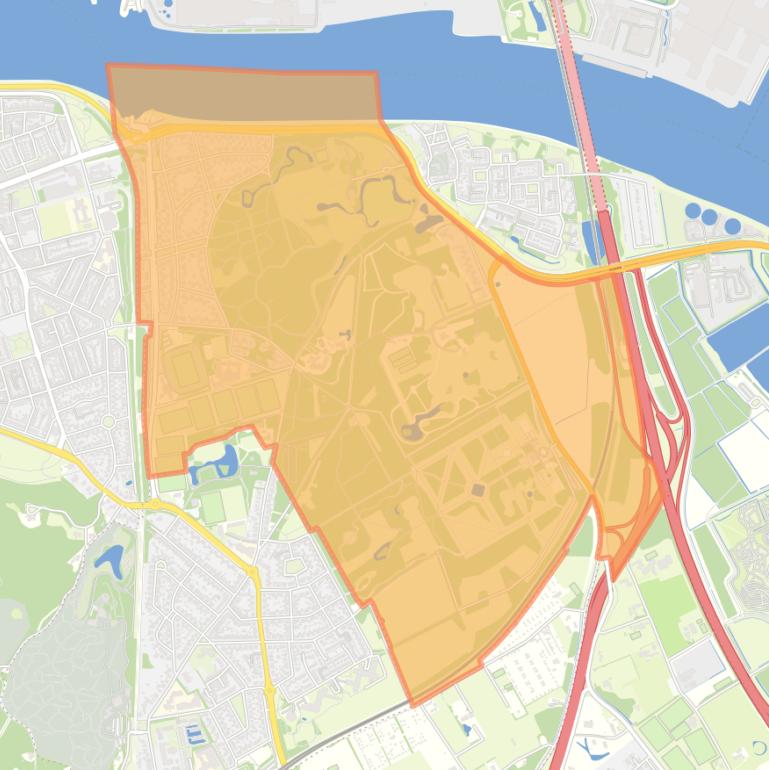 Kaart van de buurt Velserbeek.