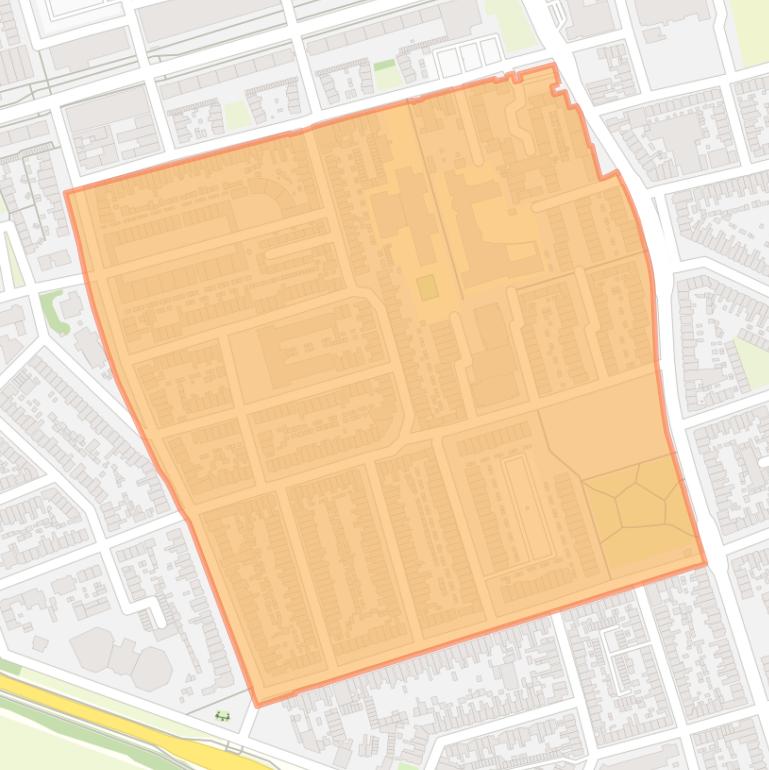 Kaart van de buurt Velseroord.