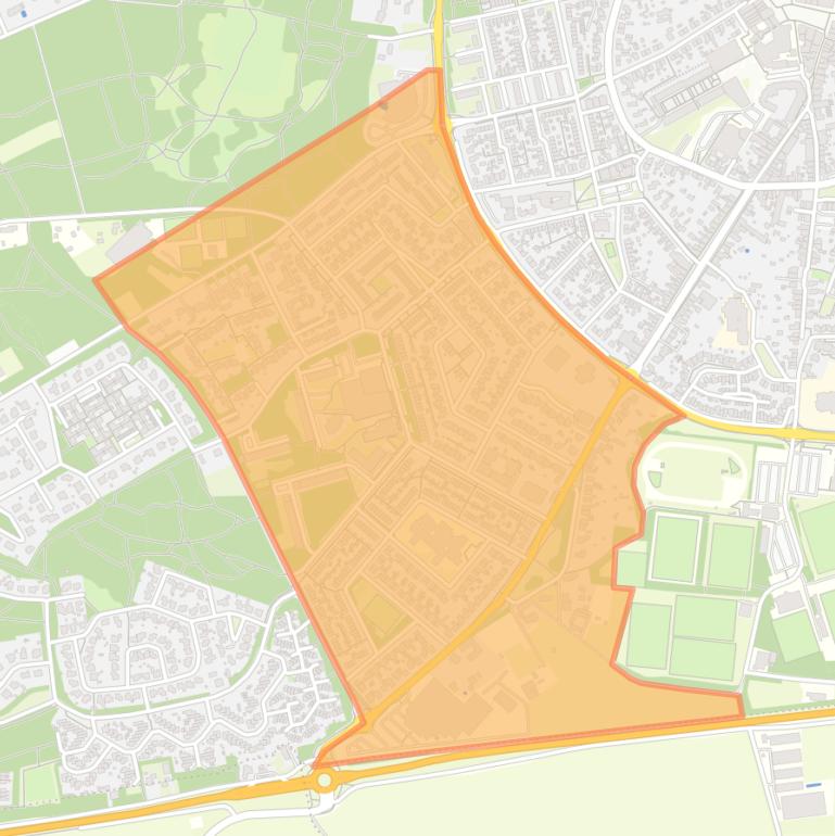 Kaart van de buurt Veltum 1.