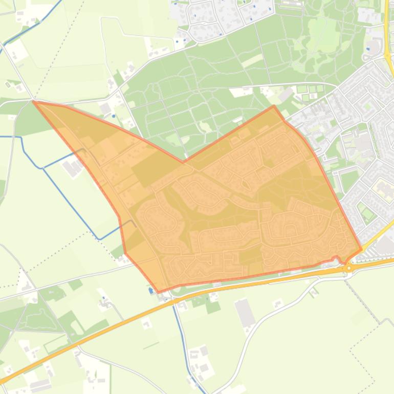 Kaart van de buurt Veltum 2.