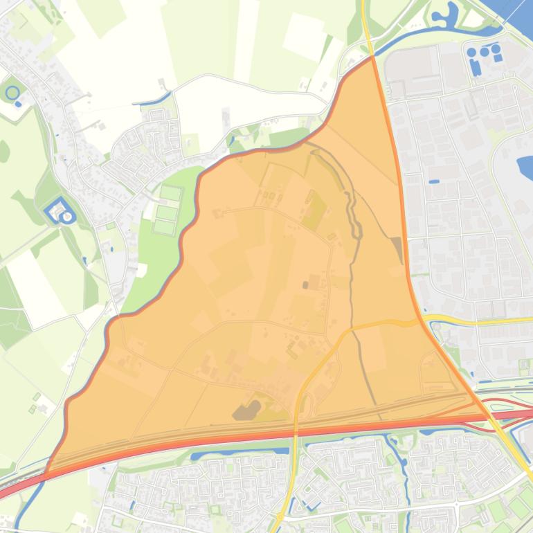 Kaart van de buurt Veluwe.