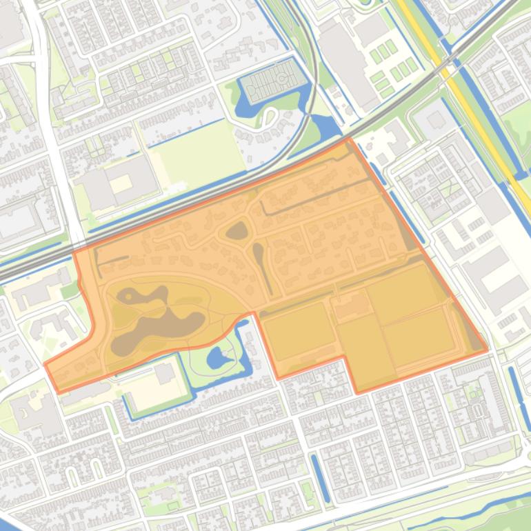 Kaart van de Venenlaankwartier - Buurt 11 01.
