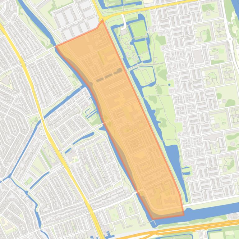 Kaart van de Vennenbuurt.