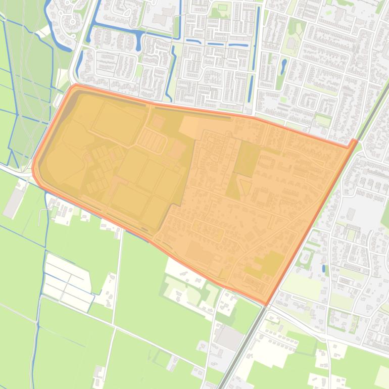 Kaart van de buurt Vennewater.