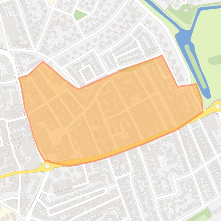 Kaart van de buurt Verbindingslaan.