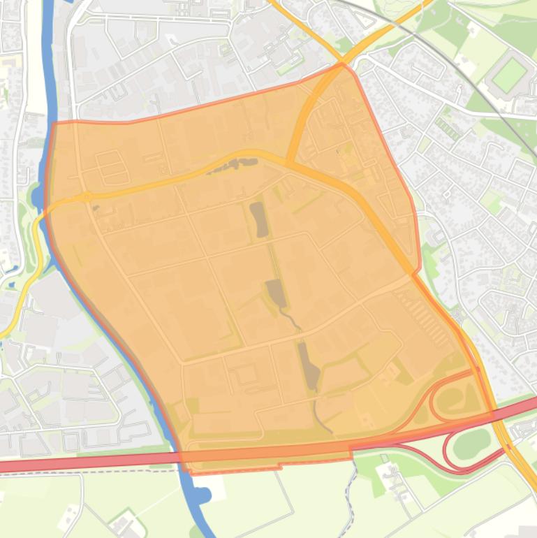 Kaart van de buurt Verheulsweide - zuid.