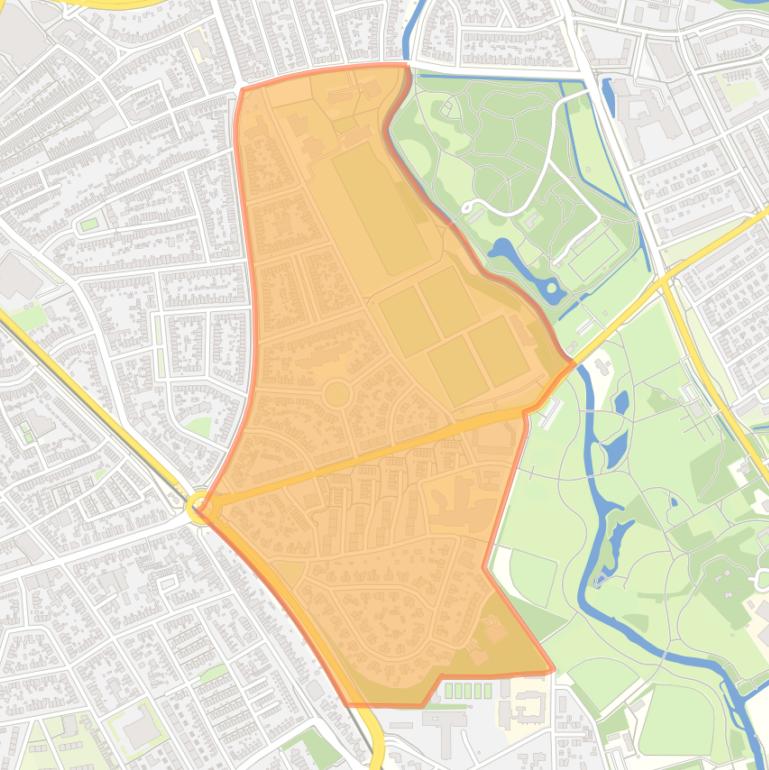 Kaart van de buurt Vermeerkwartier-Oost.