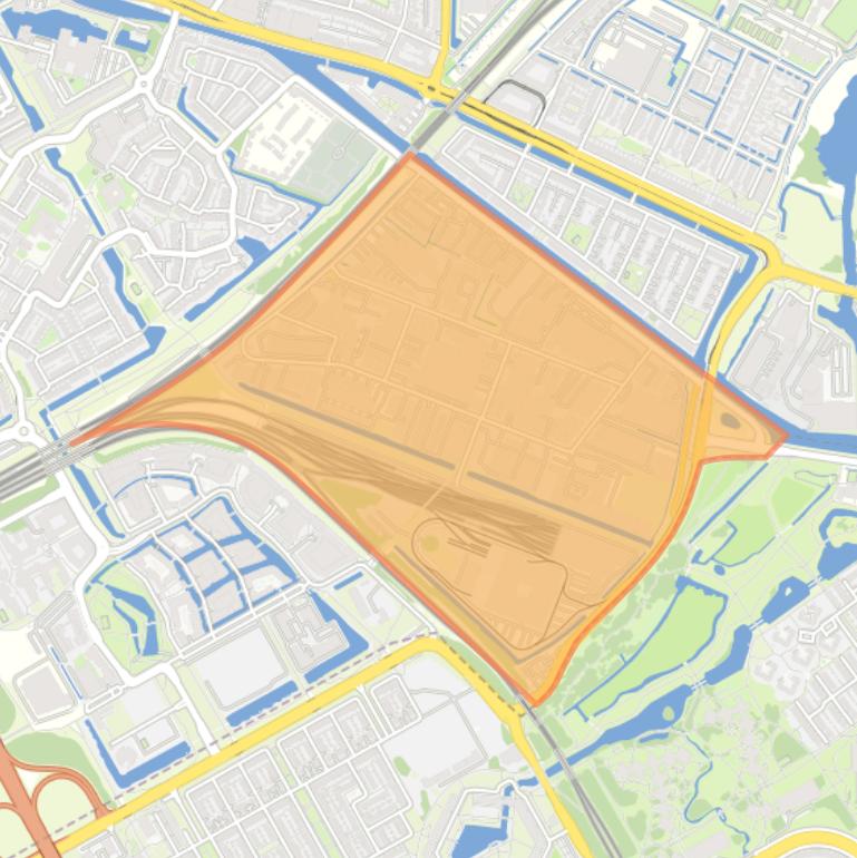 Kaart van de buurt Verrijn Stuart.