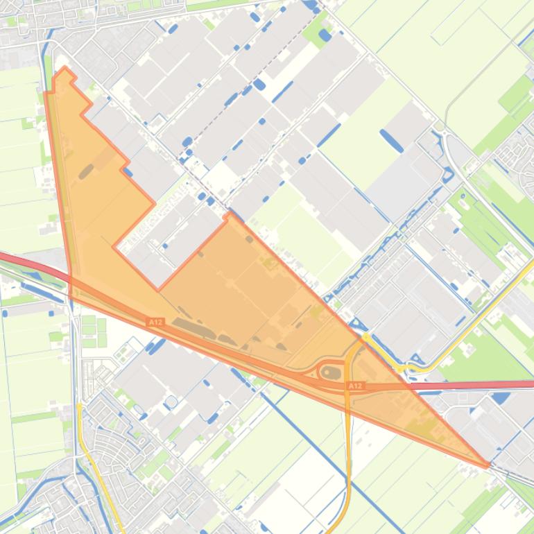 Kaart van de buurt Verspr. bebouwing Zevenhuizen II.