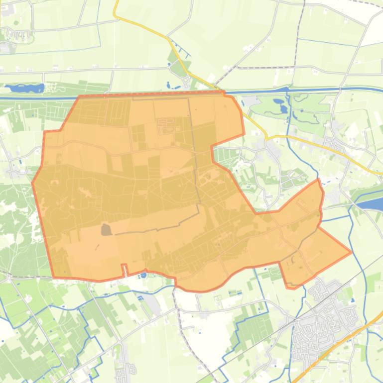 Kaart van de buurt Verspr huizen Helvoirtse Heide.