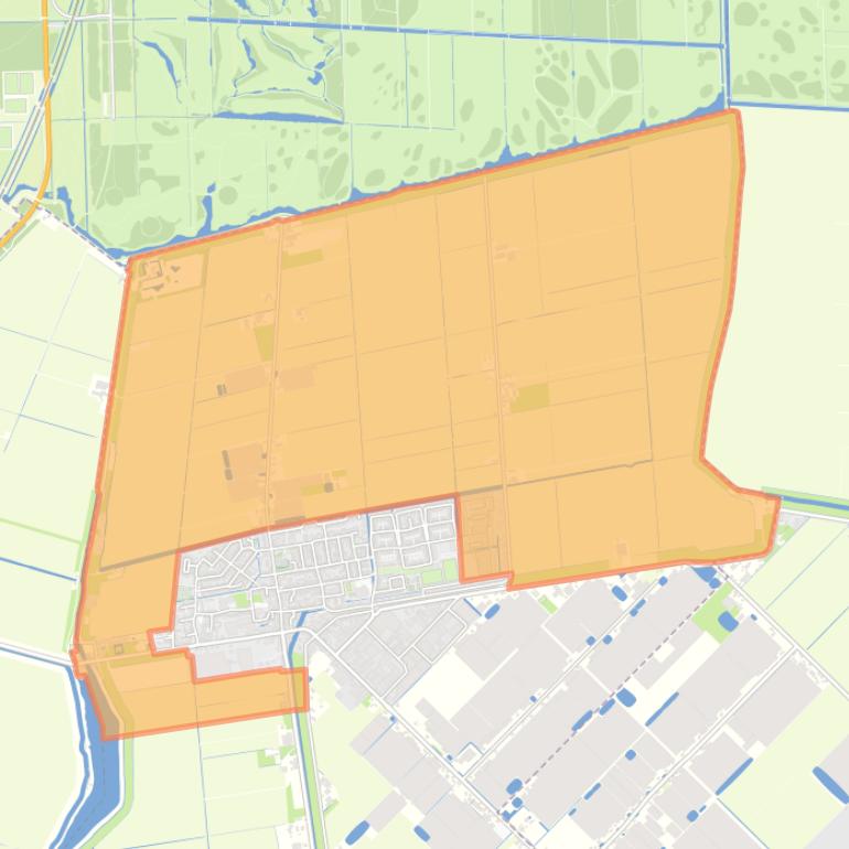 Kaart van de buurt Verspreide bebouwing Moerkapelle.