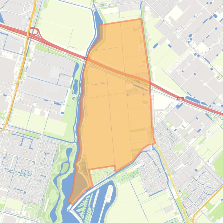 Kaart van de buurt Verspreide bebouwing Tweemanspolder.