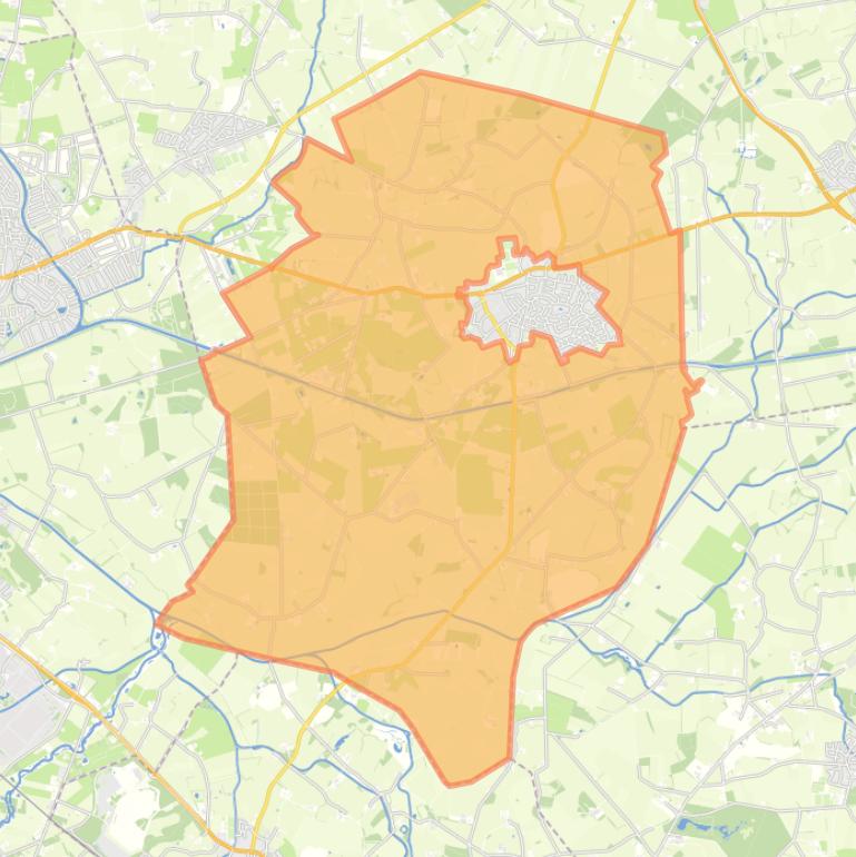 Kaart van de buurt Verspreide huizen Albergen.