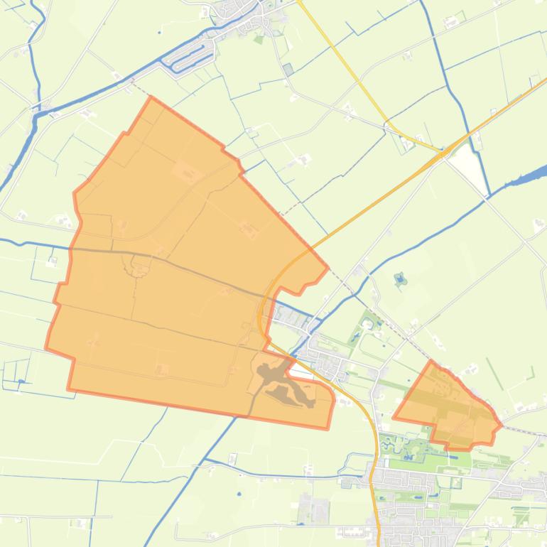 Kaart van de buurt Verspreide huizen Aldtsjerk.