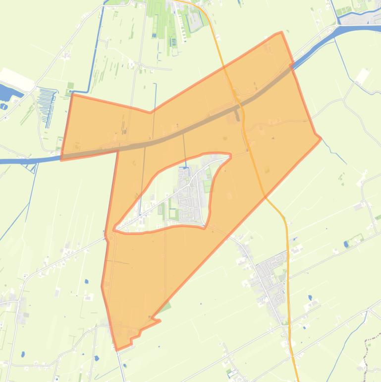 Kaart van de buurt Verspreide huizen Augustinusga.