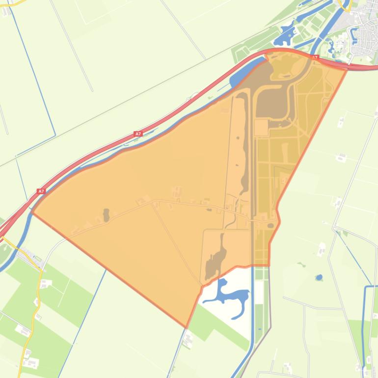 Kaart van de buurt Verspreide huizen Bad Nieuweschans.