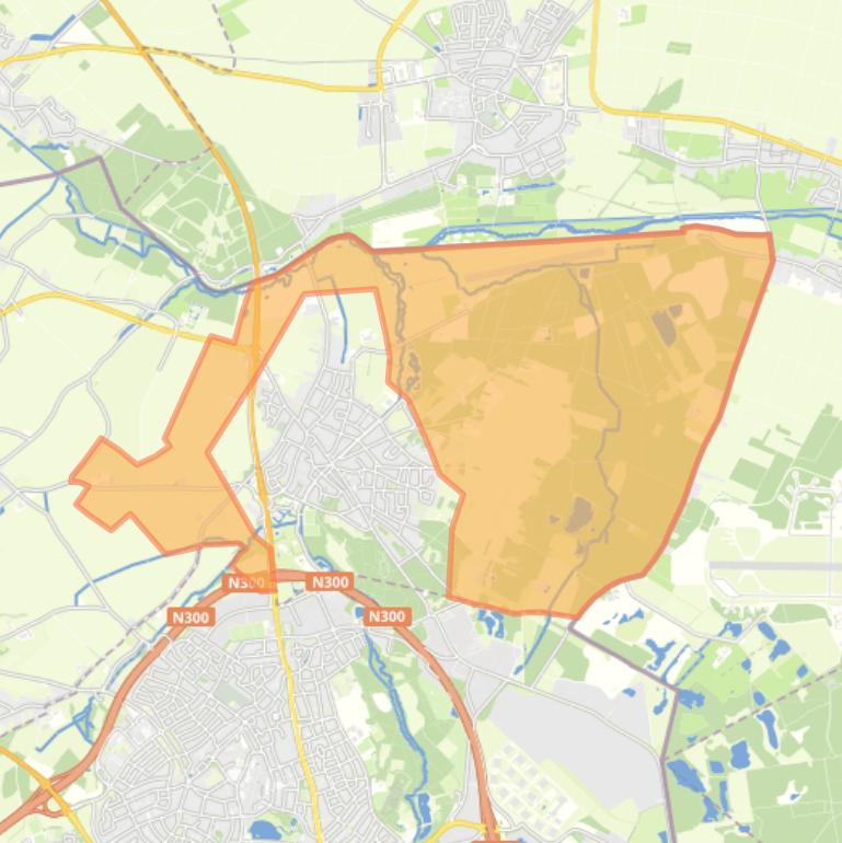 Kaart van de buurt Verspreide huizen.