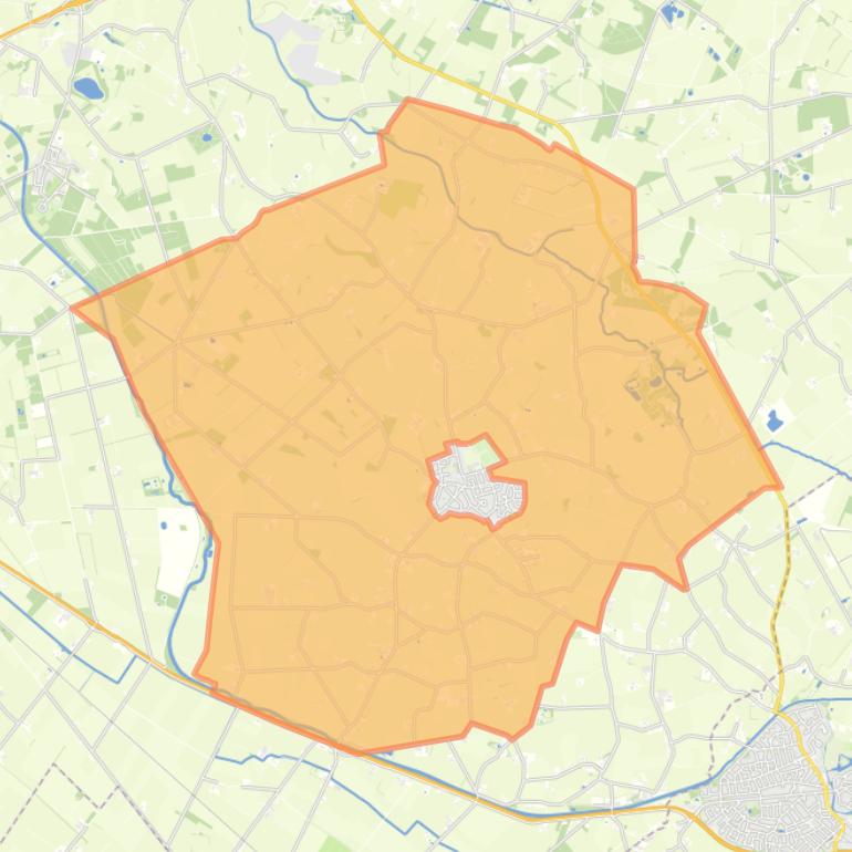 Kaart van de buurt Verspreide huizen Beltrum Lintvelde en Avest.