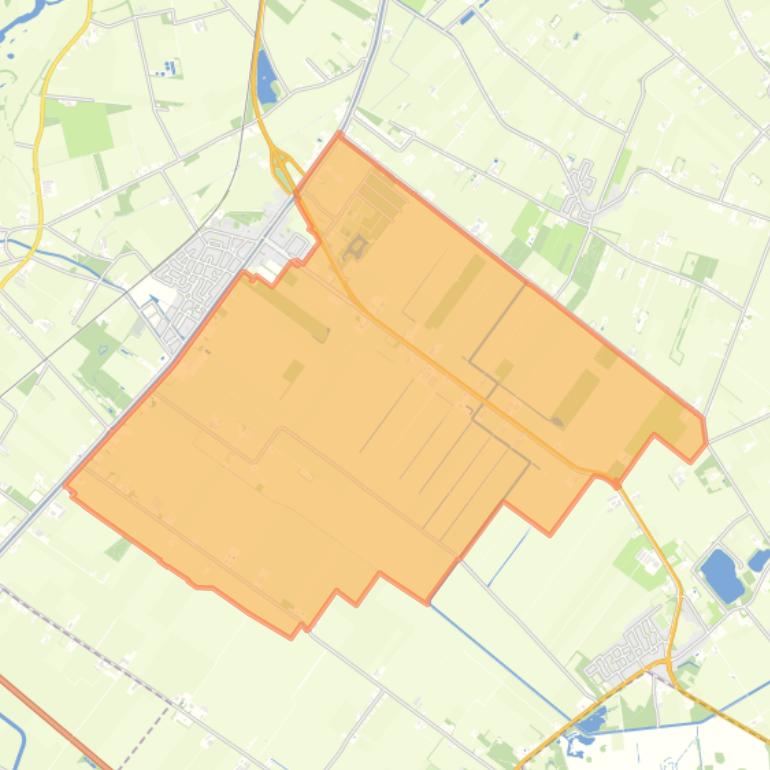 Kaart van de buurt Verspreide huizen Bergentheimerveen.