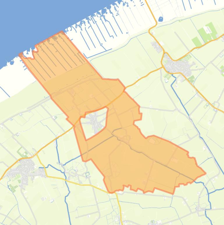 Kaart van de buurt Verspreide huizen Blija.