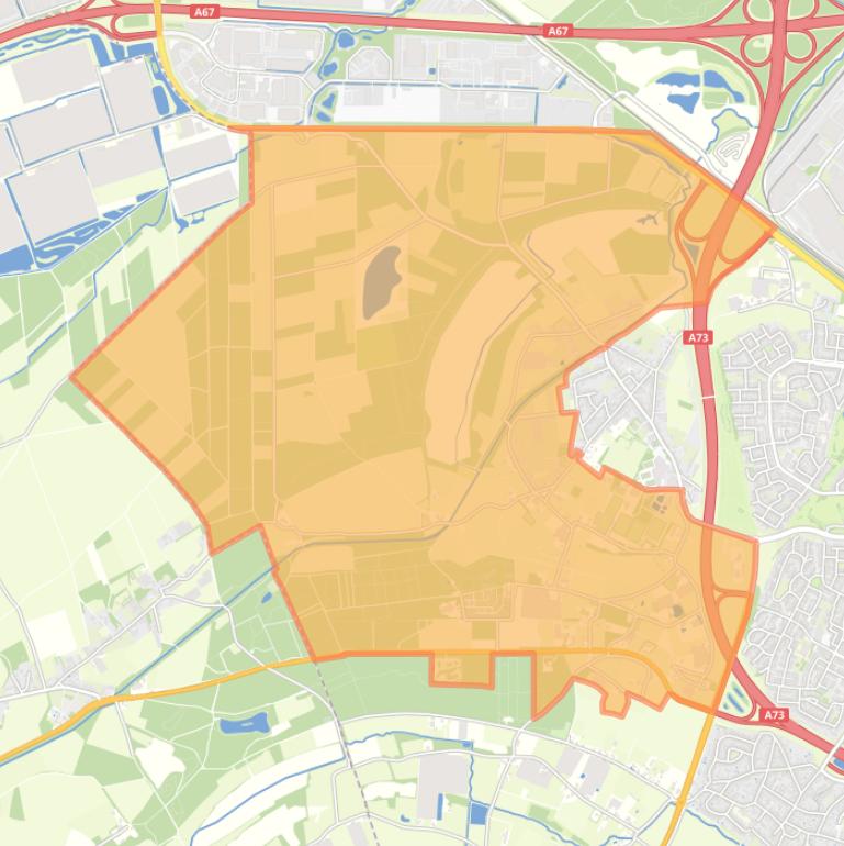 Kaart van de buurt Verspreide huizen Boekend.