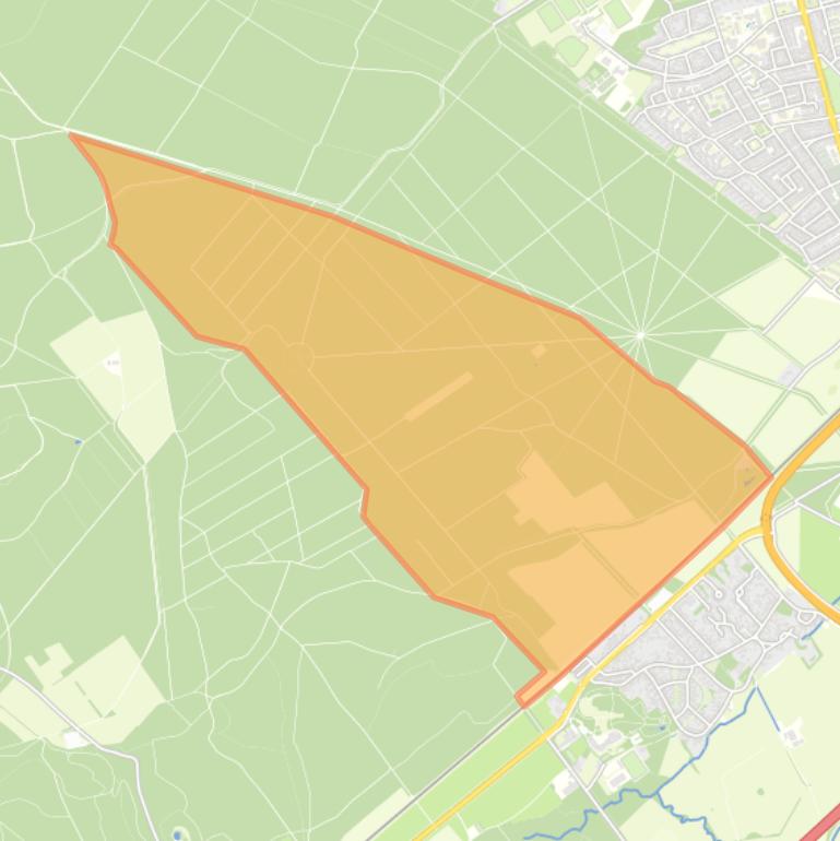 Kaart van de buurt Verspreide huizen bosgebied Ellecom.