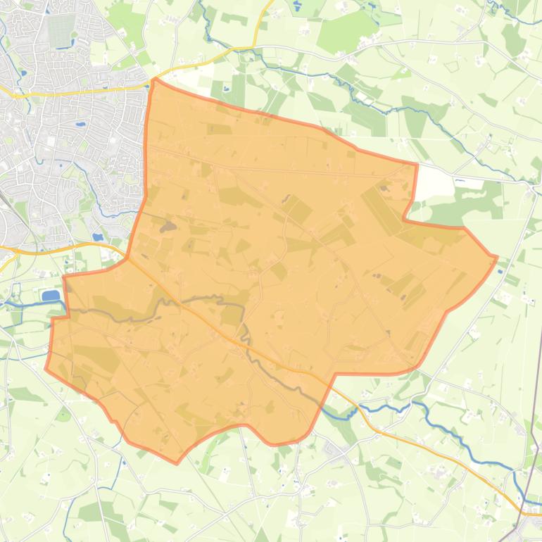 Kaart van de buurt Verspreide huizen Brinkheurne en omgeving.