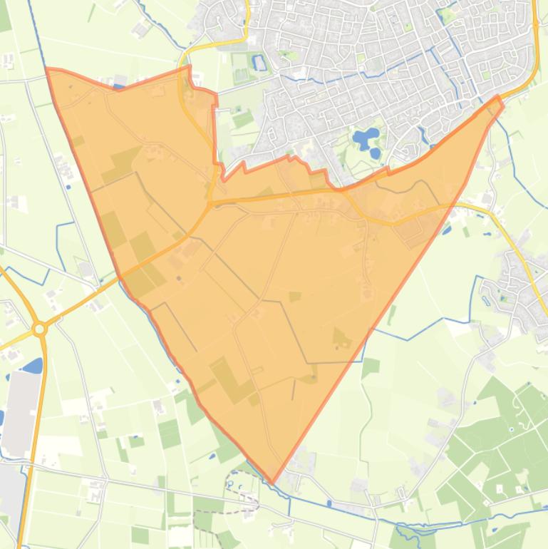 Kaart van de buurt Verspreide huizen Broekkant.