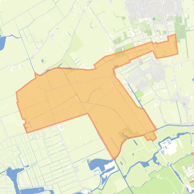Kaart van de buurt Verspreide huizen Broeksterwâld.