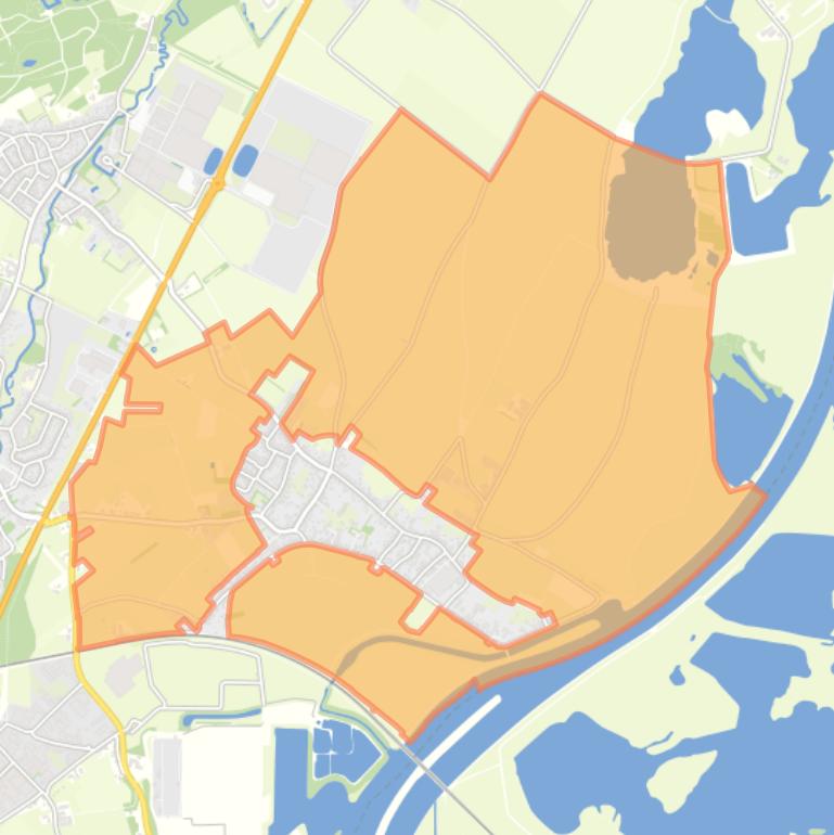 Kaart van de buurt Verspreide huizen Buggenum.