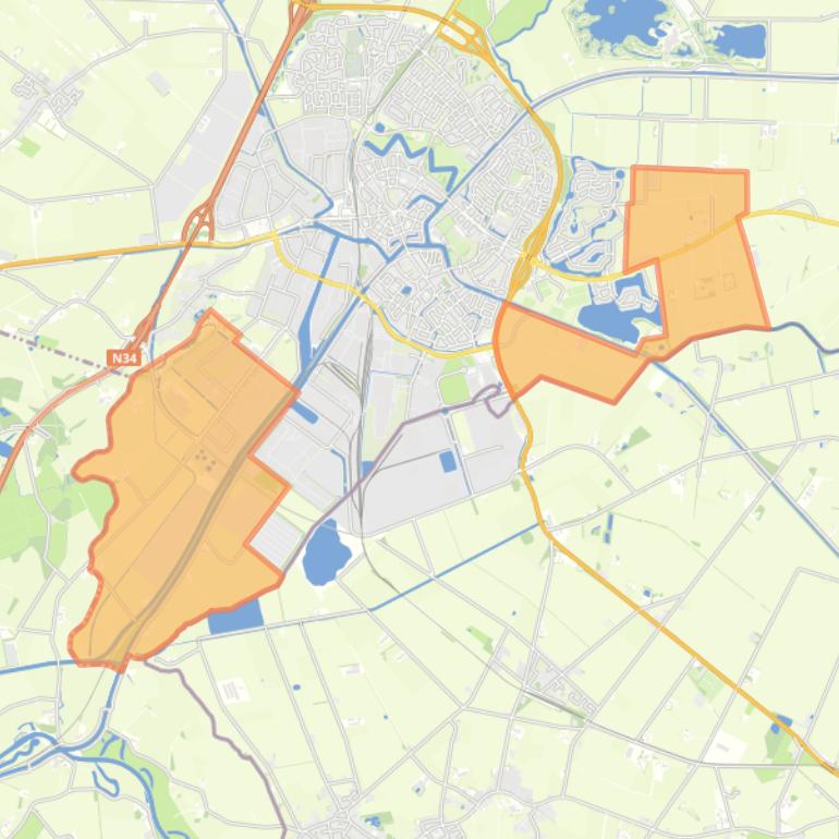 Kaart van de buurt Verspreide huizen Coevorden.