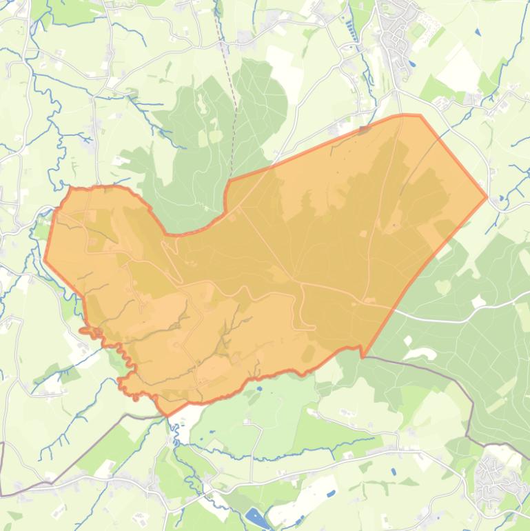 Kaart van de buurt Verspreide huizen Cottessen-Camerig.