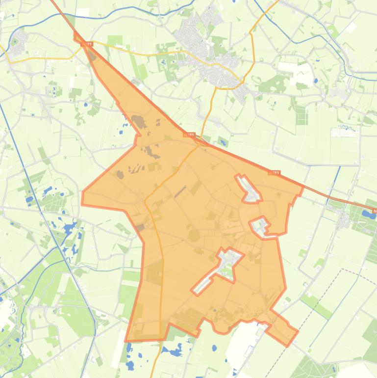 Kaart van de buurt Verspreide huizen de Broekstreek.