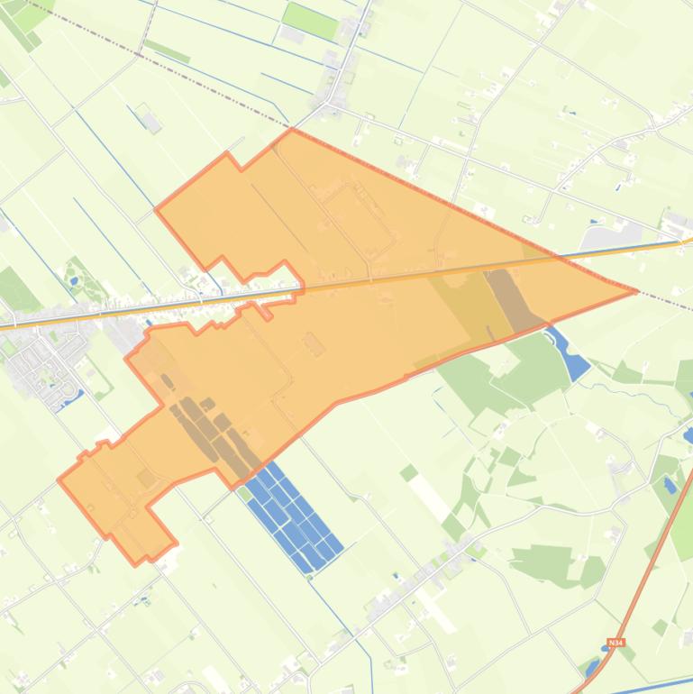 Kaart van de buurt Verspreide huizen De Krim.