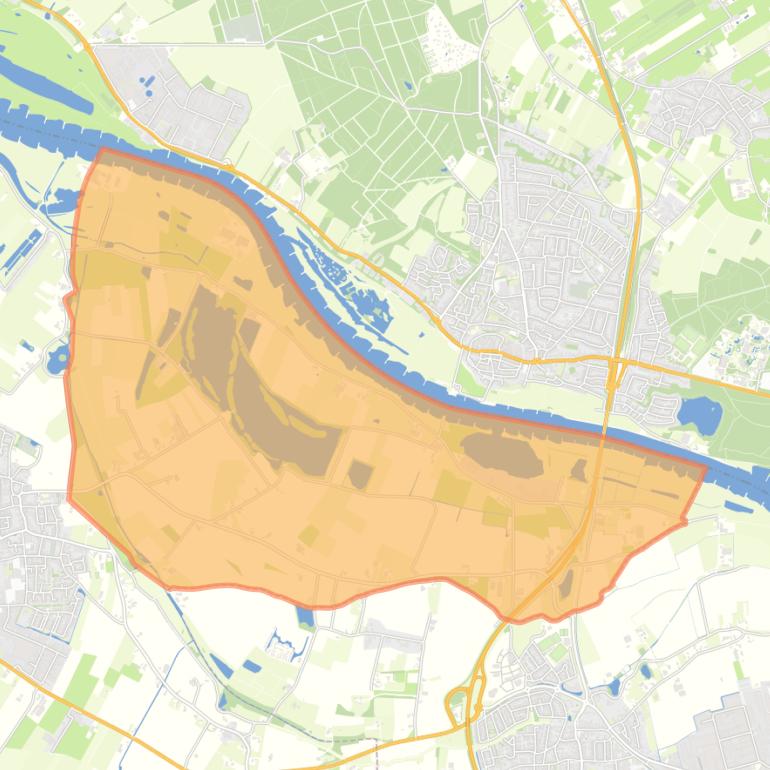 Kaart van de buurt Verspreide huizen De Mars en Marsdijk.