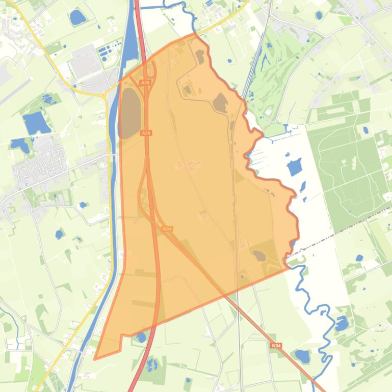 Kaart van de buurt Verspreide huizen De Punt.