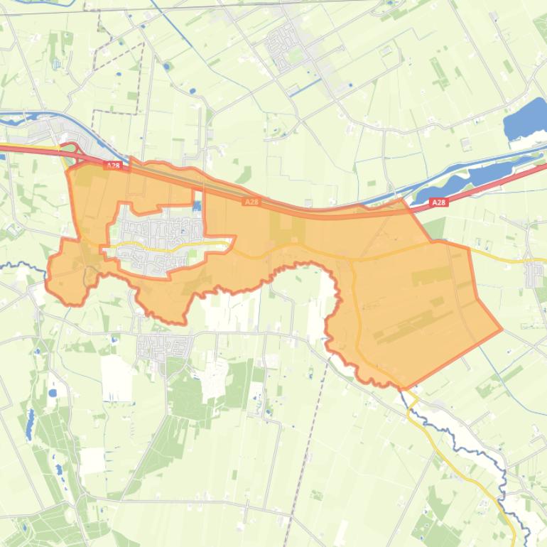 Kaart van de buurt Verspreide huizen De Wijk.