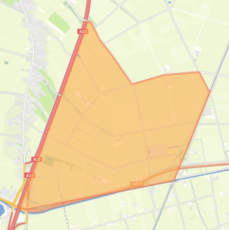 Kaart van de buurt Verspreide huizen Dedemsvaart.