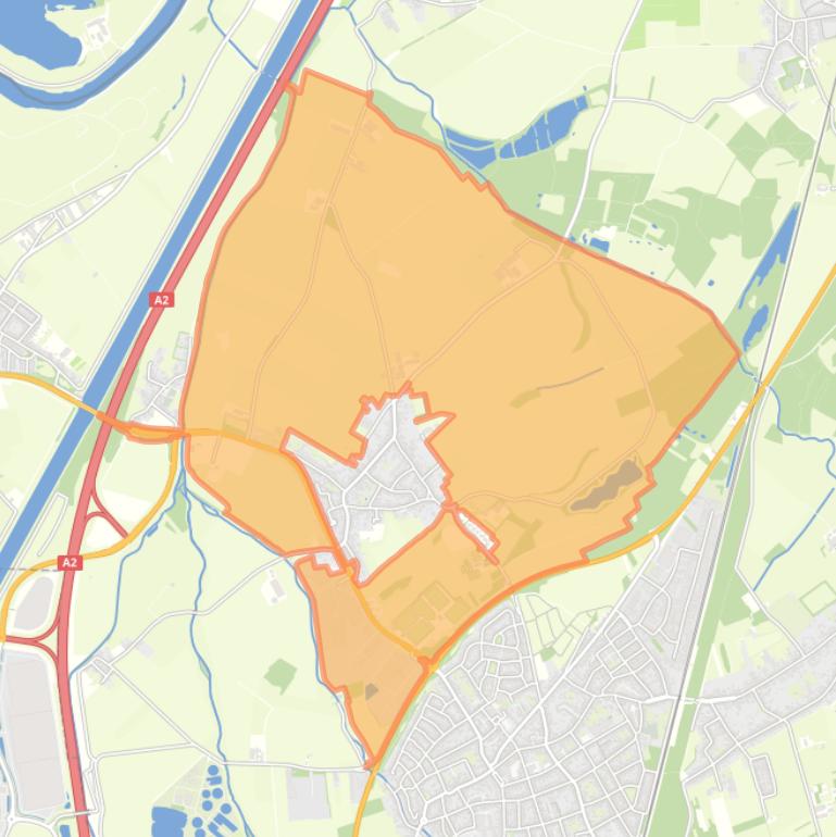 Kaart van de buurt Verspreide huizen Dieteren.