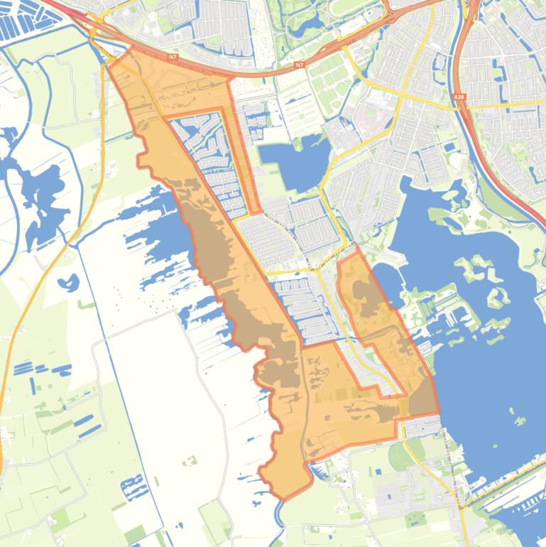Kaart van de buurt Verspreide huizen Eelderwolde.