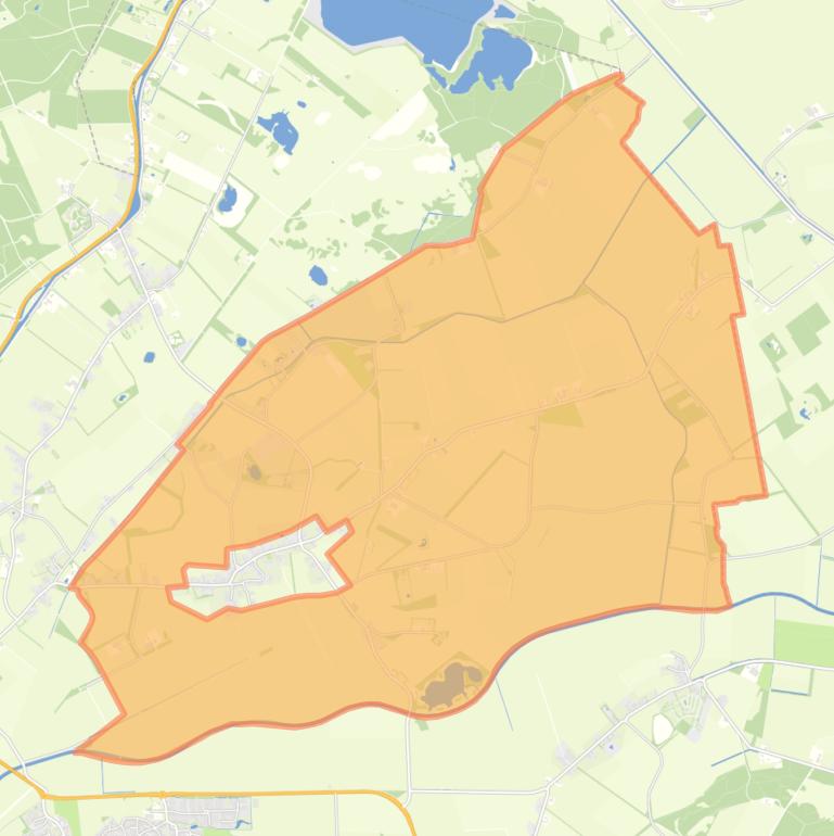 Kaart van de buurt Verspreide huizen Eemster.