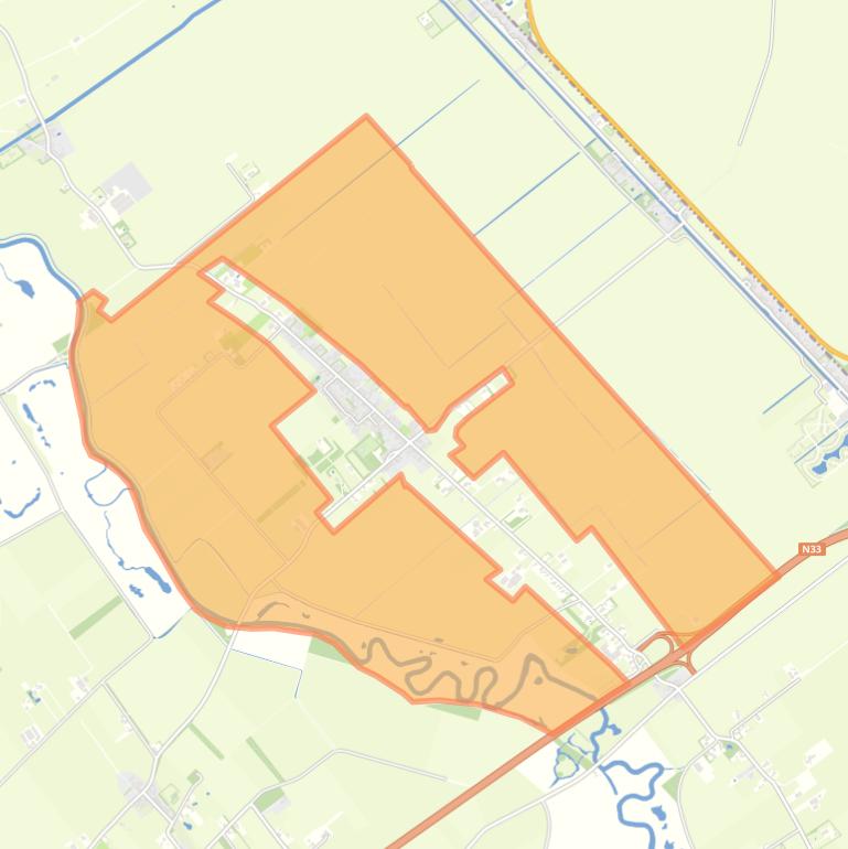 Kaart van de buurt Verspreide huizen Eexterveen.