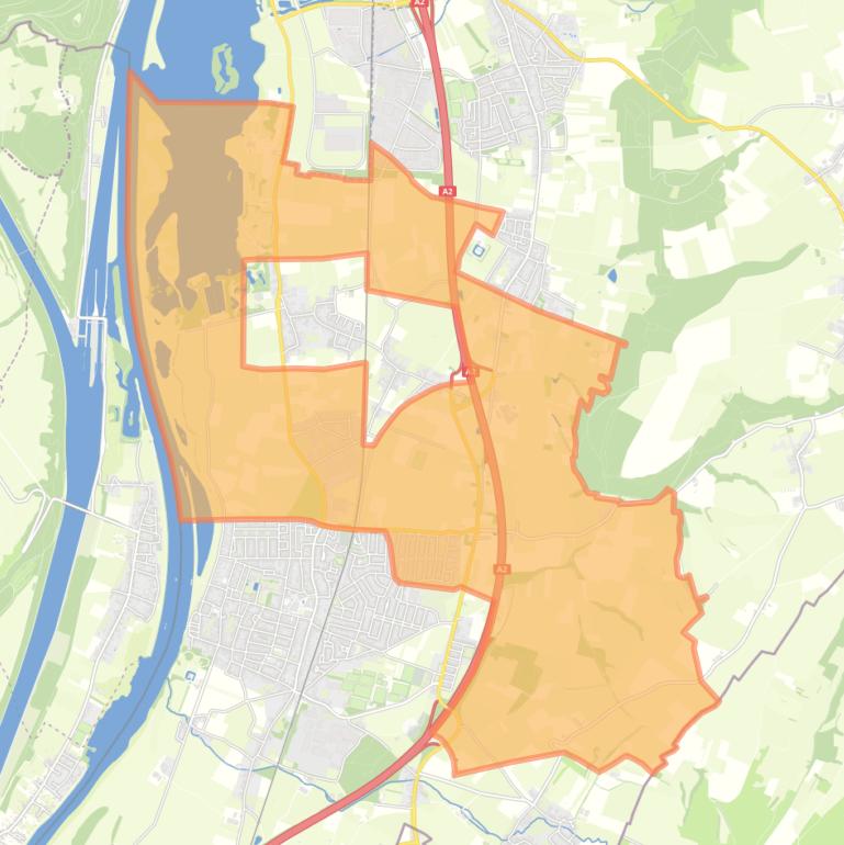 Kaart van de buurt Verspreide huizen.